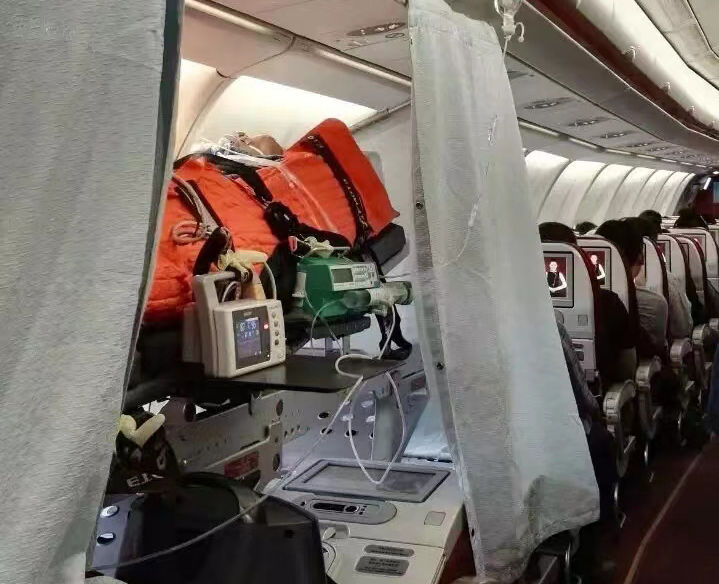 阿拉尔市跨国医疗包机、航空担架